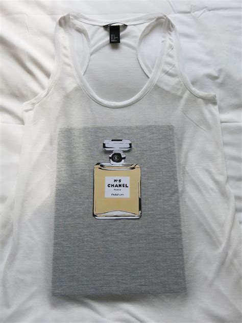 chanel no 5 shirt|chanel strappy tops.